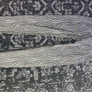 NVGTN Gray and Black Patterned Leggings